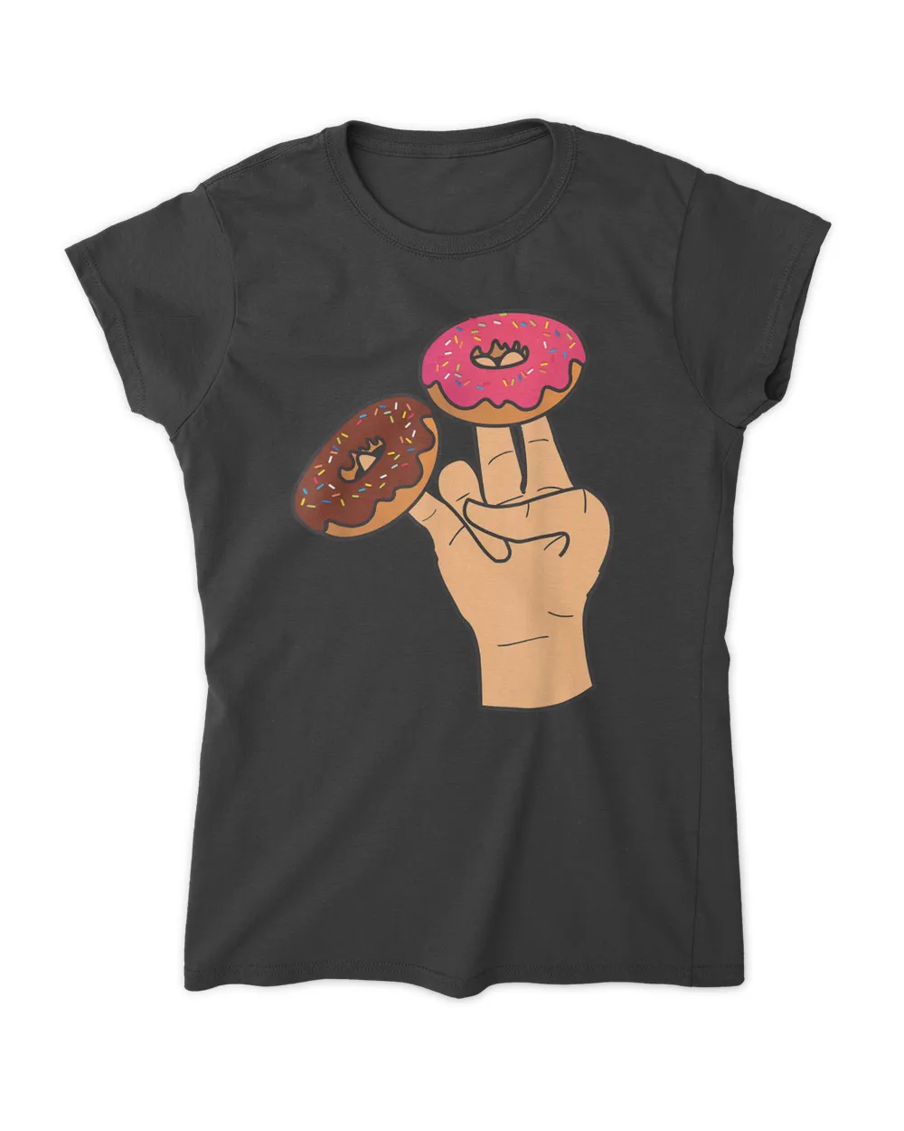 Two In The Pink One In The Stink Funny Shocker Gift T-Shirt Women's Soft Style Fitted T-Shirt black s