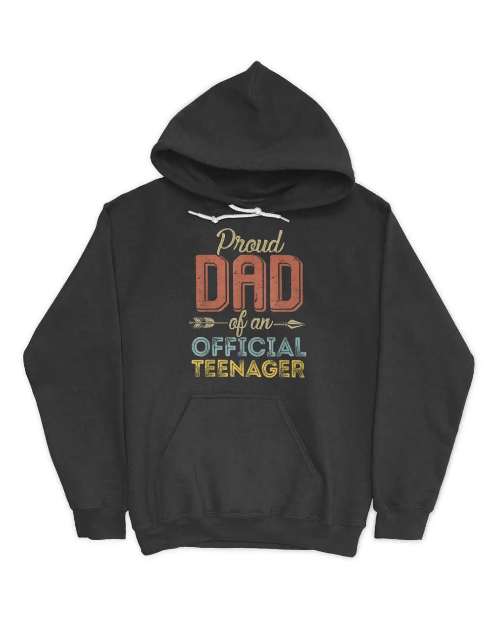 Proud Dad of Official Teenager 13th Birthday 13 Yrs Old T-Shirt Unisex Hoodie black s