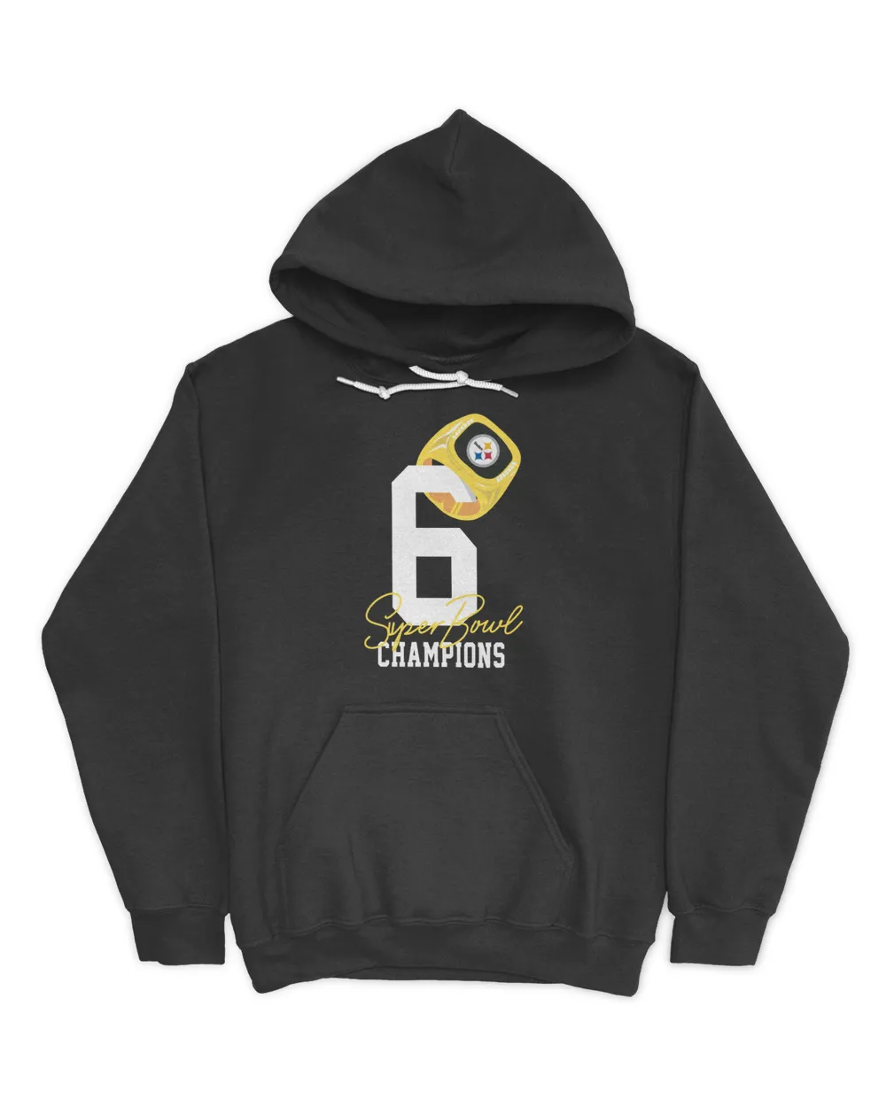 Pittsburgh Steelers New Era Local Count the Rings Hoodie Unisex Hoodie black s