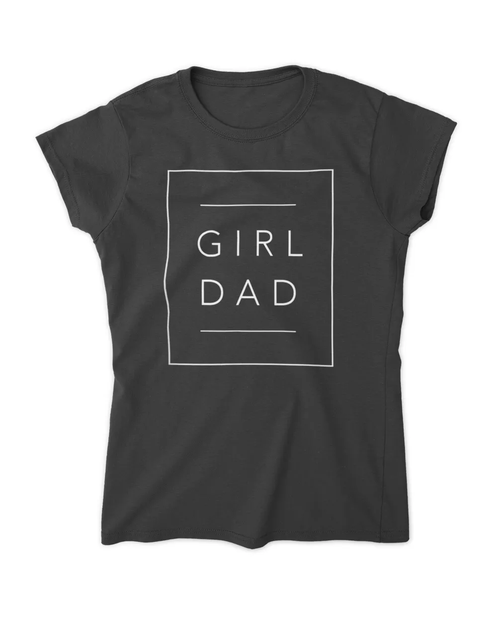 Father of Girls Tee, Proud New Girl Dad T-Shirt Women's Standard T-Shirt black s