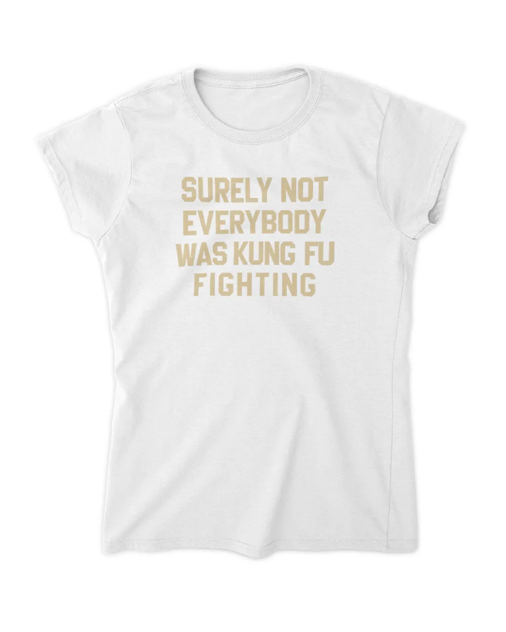Surely Not Everybody Was Kung Fu Fighting T Shirt Women's Standard T-Shirt white s