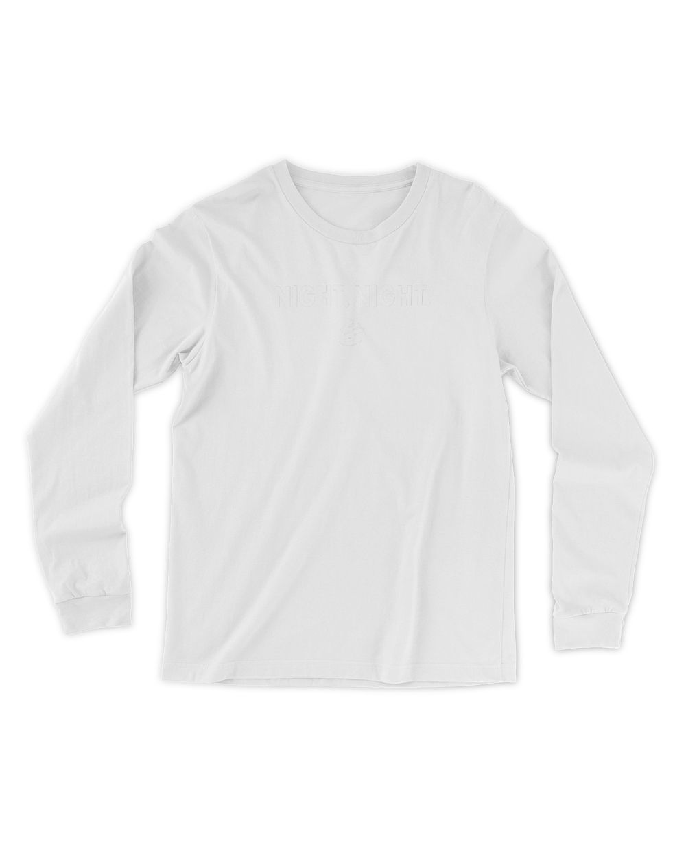 Steph Curry Night Night T Shirt Men's Long Sleeved T-Shirt white s