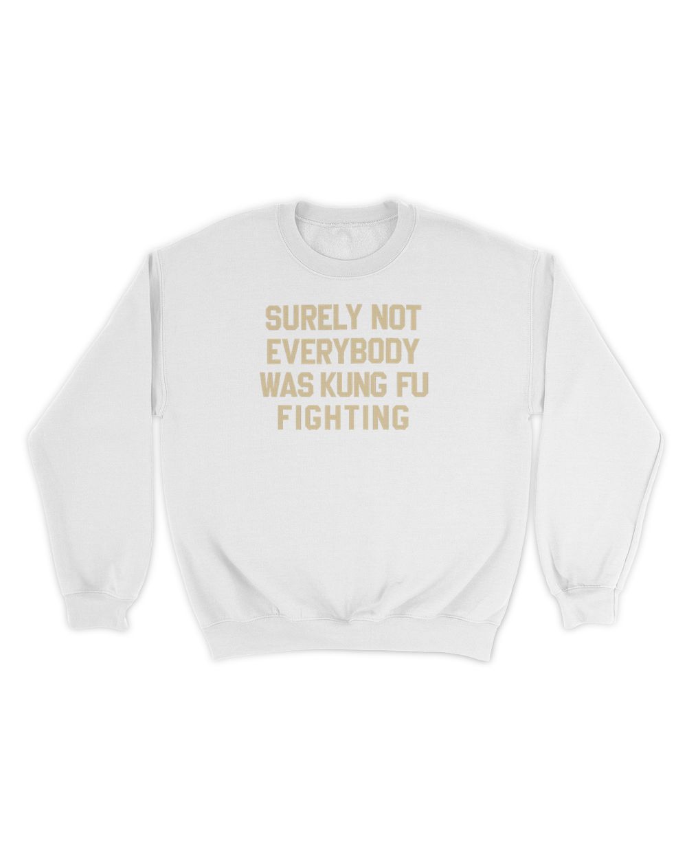 Surely Not Everybody Was Kung Fu Fighting Hoodie Sweatshirt Unisex Sweatshirt white s