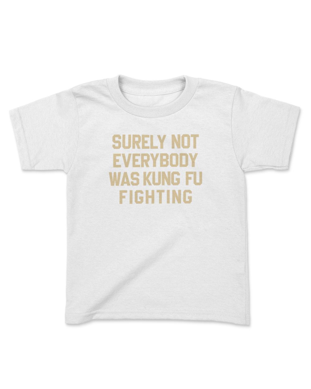 Surely Not Everybody Was Kung Fu Fighting T Shirt Kids Standard T-Shirt white xs