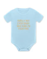 Surely Not Everybody Was Kung Fu Fighting Long Sleeve T Shirt Baby Bodysuit - EU light-blue 3m
