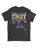 Steph Curry Cartoon WHT Shirt Unisex Standard T-Shirt black s