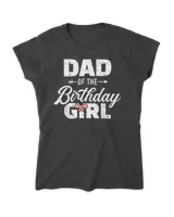 Mens Dad of the birthday daughter girl matching family T-Shirt Women's Standard T-Shirt black s