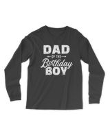 Dad of the birthday boy matching family party T-Shirt Men's Long Sleeved T-Shirt black s