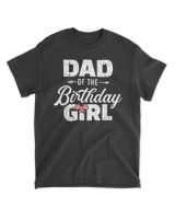 Mens Dad of the birthday daughter girl matching family T-Shirt Unisex Standard T-Shirt black s