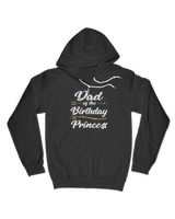 Mens Dad of the Birthday Princess Girl Tee for Father Daddy Papa T-Shirt Men's Zip Hoodie black s