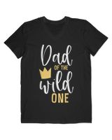 Dad of the Wild One Shirt 1st Birthday First Thing Daddy Tee Men's V-Neck T-Shirt black s